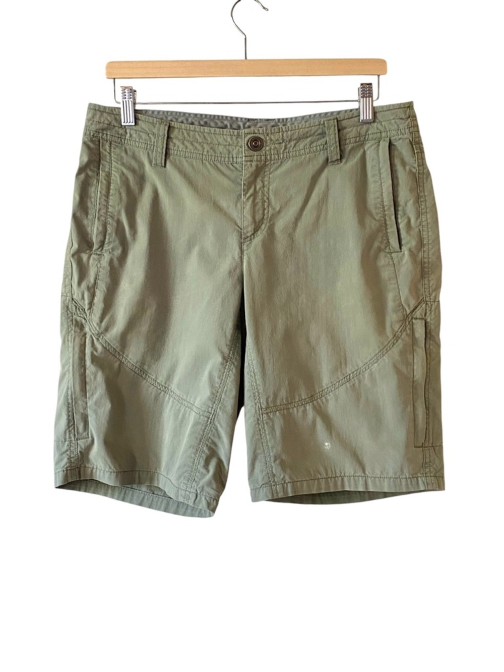 Kuhl Spire Hiking Shorts Olive Green Outdoor Gorpcore Sporty 10
